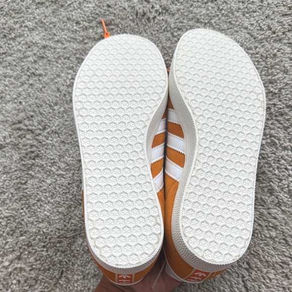 Adidas Bright Orange and White Trainers - Picture 3 of 4